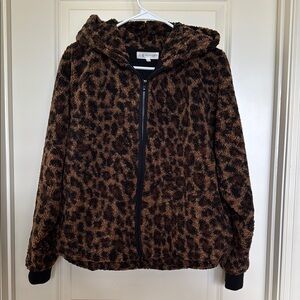 Lou & Grey Leopard Print Bomber Jacket